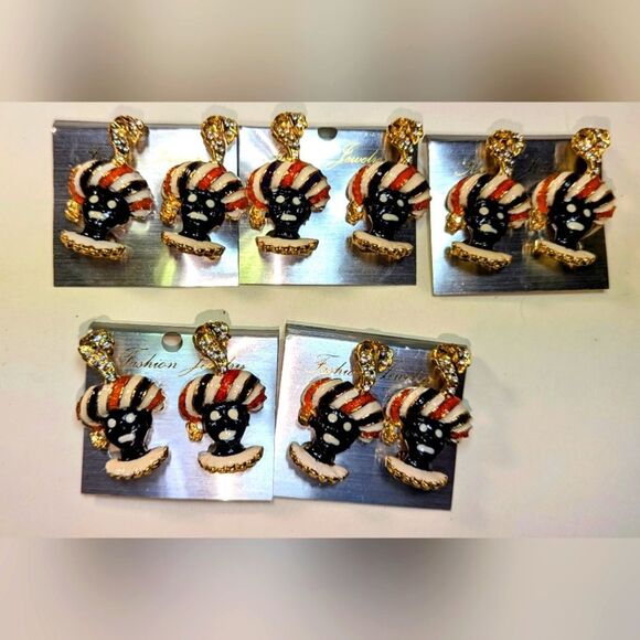 Wendy Gell Five sets of Blackmore enameled earrings. Colorful priced for resale. - Picture 1 of 2